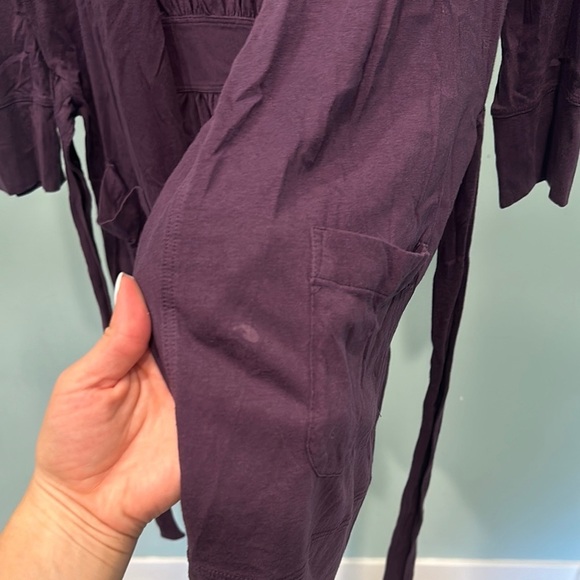 Theory Purple Wrap top - Picture 2 of 4